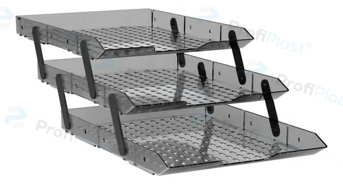 Porta correspondência tripla fumê